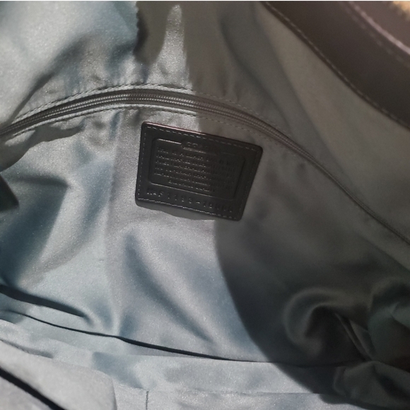 $458 Coach Kristin Spectator Exotic Leather Hobo Bag EUC Croc Dark Green Hunter - Picture 13 of 13